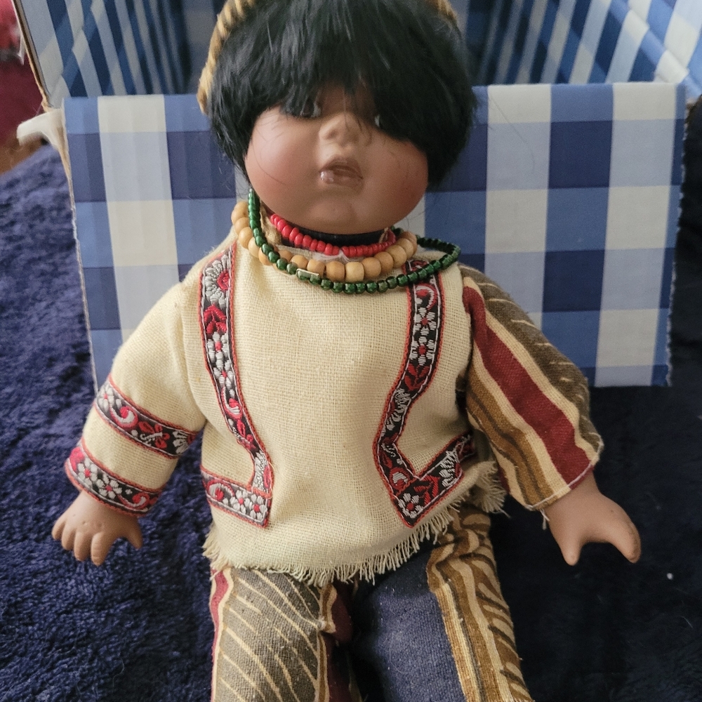 *****SOLD****** Goldenvale Native American porcelain doll